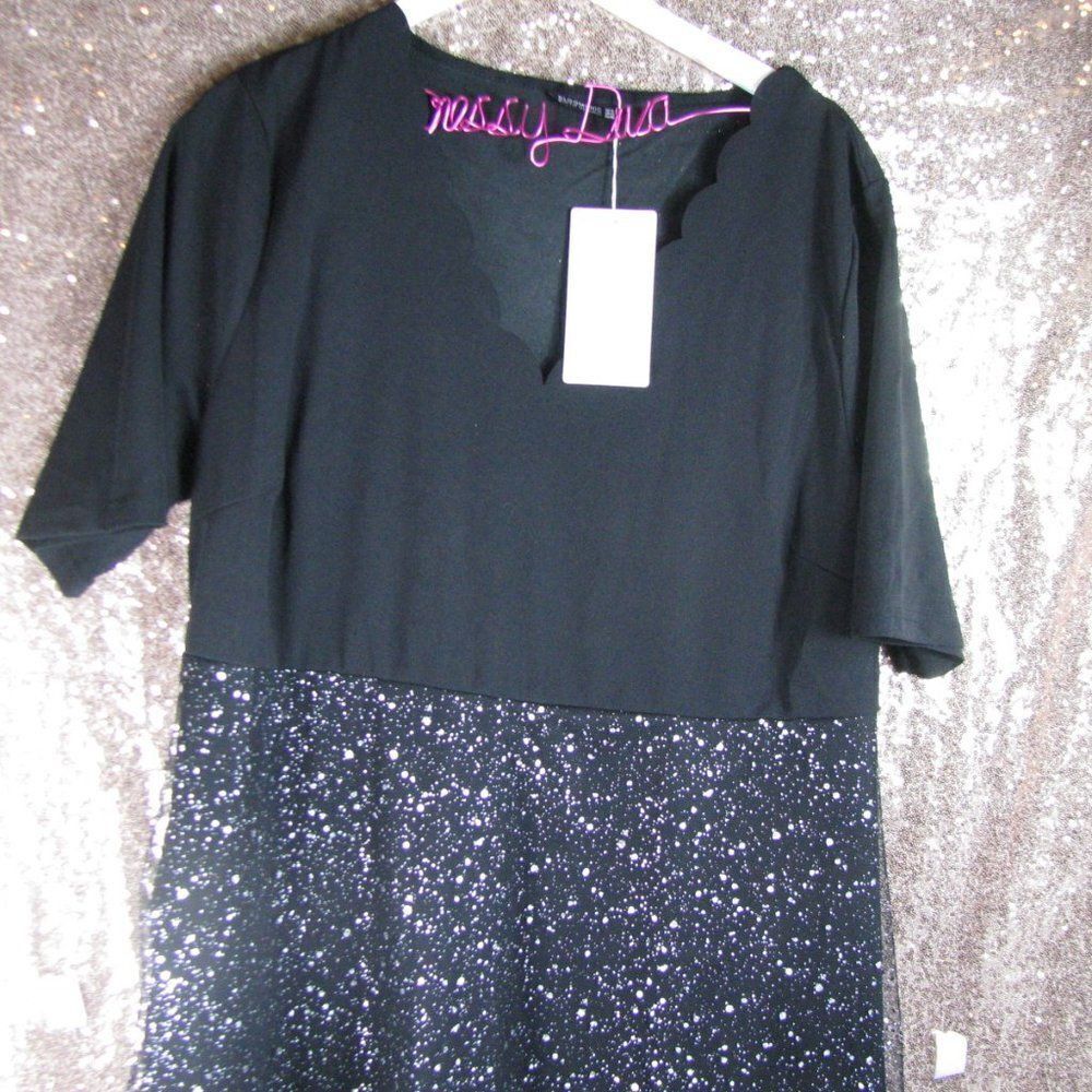 NWT BloomChic scalloped neck dress 18/2X - Picture 4 of 9